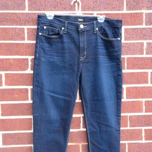 Hudson Women's Dark Wash Nico Midrise Ankle Skinny Jeans Size 33 ( 35 x 27 )